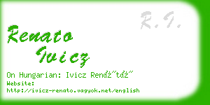 renato ivicz business card